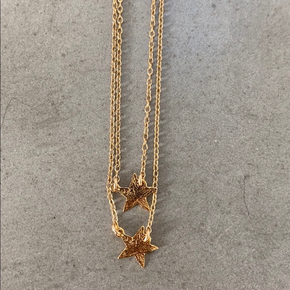 Double star necklace